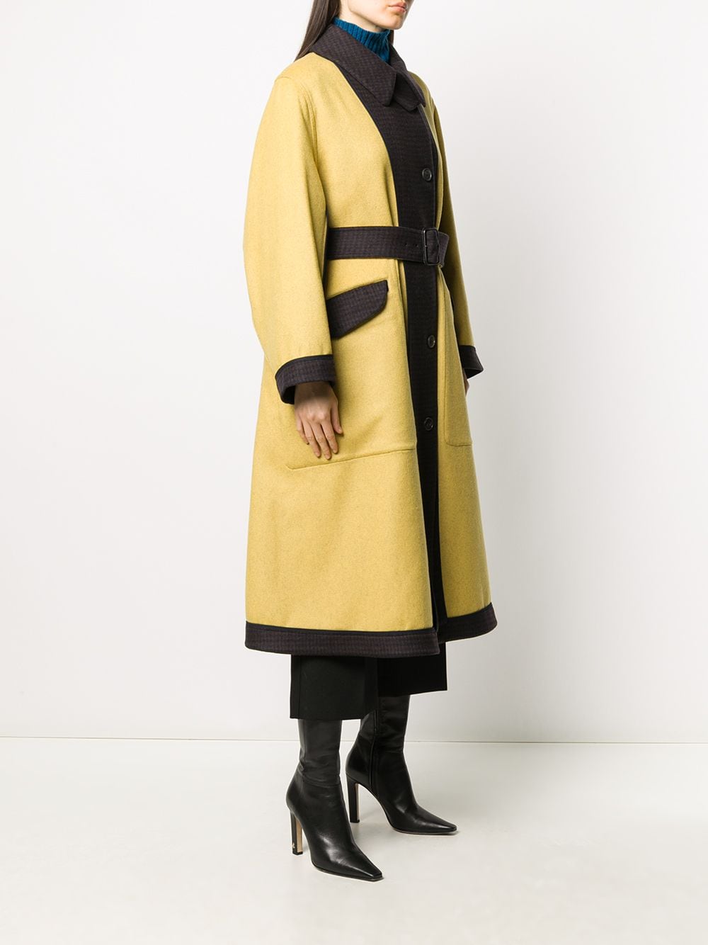 фото Victoria beckham двустороннее пальто с поясом
