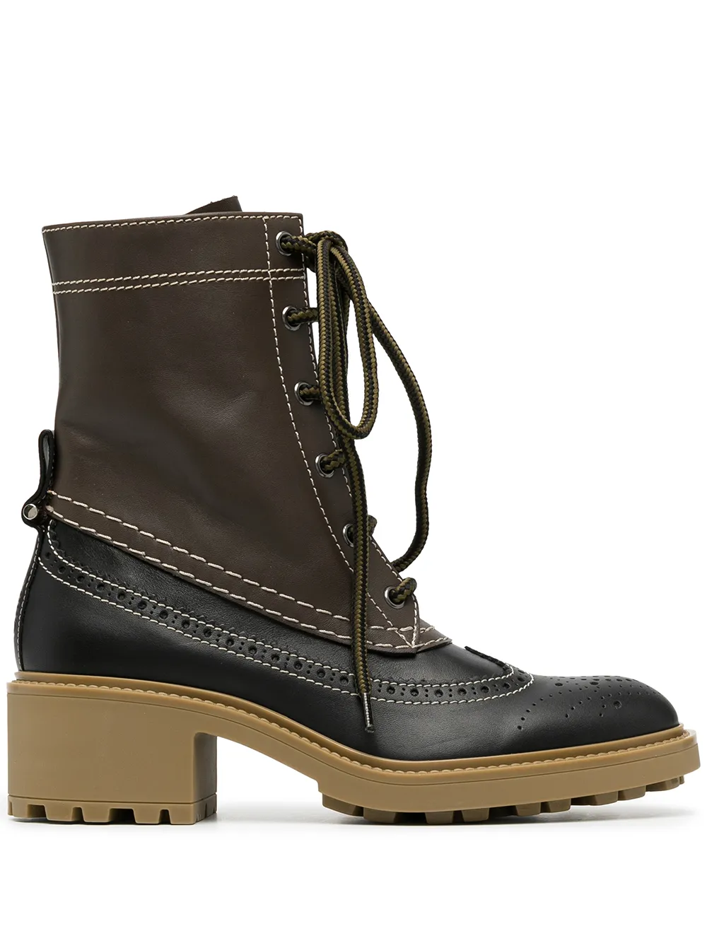 chloe boots lace up