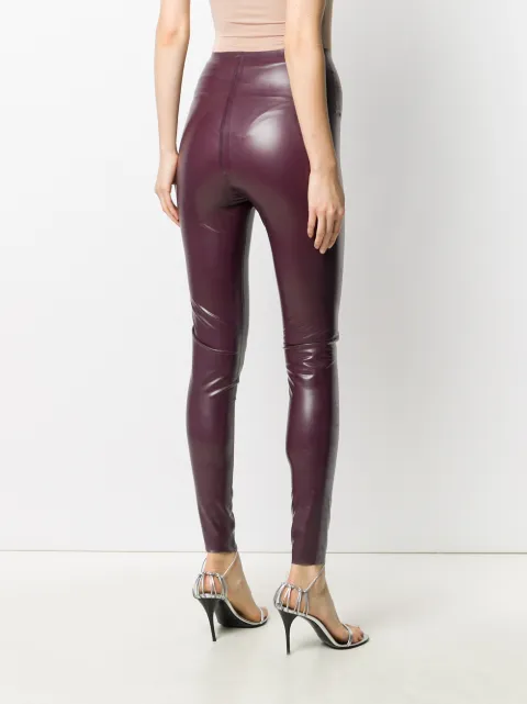 latex leggings high waist