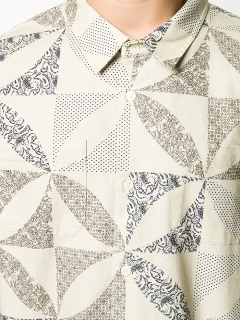 Shop Stussy quilt pattern shirt with 