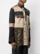 Versace mixed print gabardine shirt