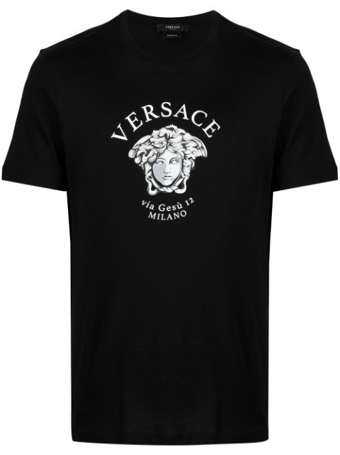 Shop Versace Medusa Head logo T-shirt with Express Delivery - FARFETCH