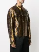 Versace python-print shirt jacket