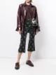 Imagen 2 de Comme Des Garçons Pre-Owned pantalones capri de terciopelo con uvas estampadas