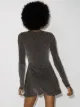 Reformation Riley lurex knit dress