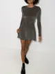 Image 2 of Reformation Riley lurex knit dress