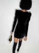 Reformation Lunar square neck mini dress