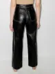 LVIR wide-leg faux leather trousers