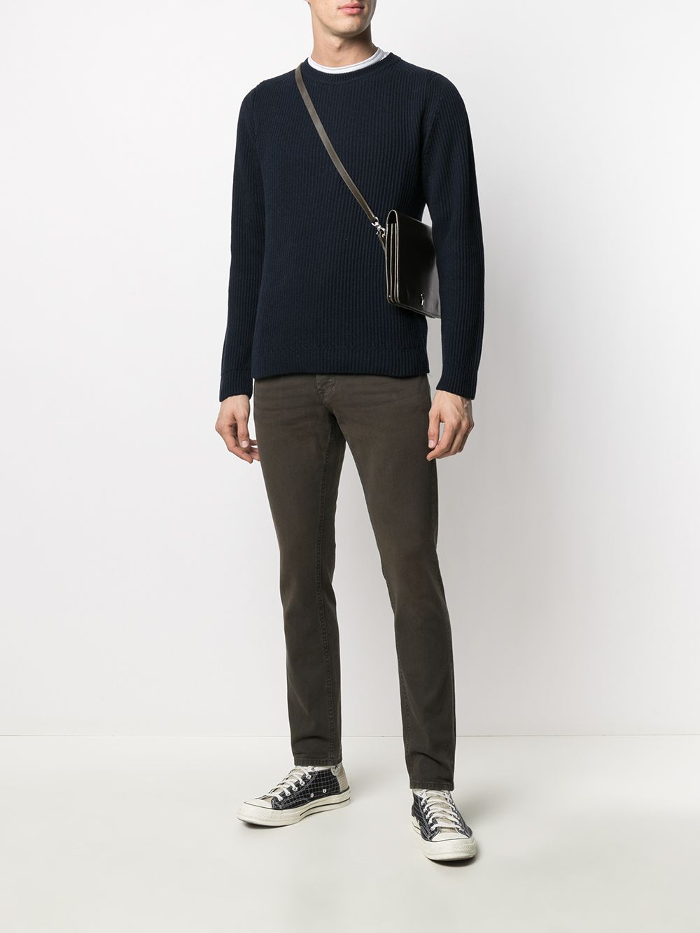 фото Cenere gb cashmere-silk ribbed knit jumper