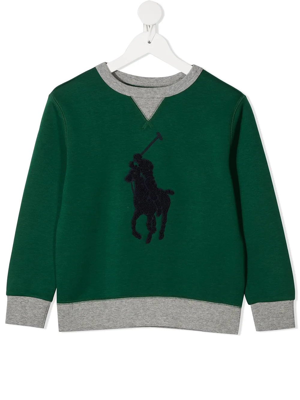 POLO RALPH LAUREN KIDS Sweater met geborduurd logo Groen