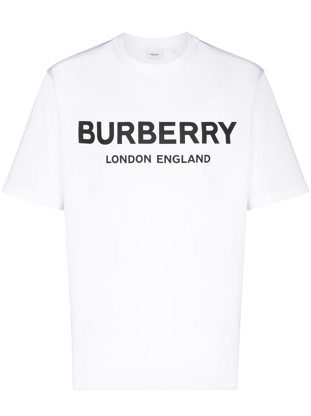 Shop Burberry Logo Print T-shirt In Weiss