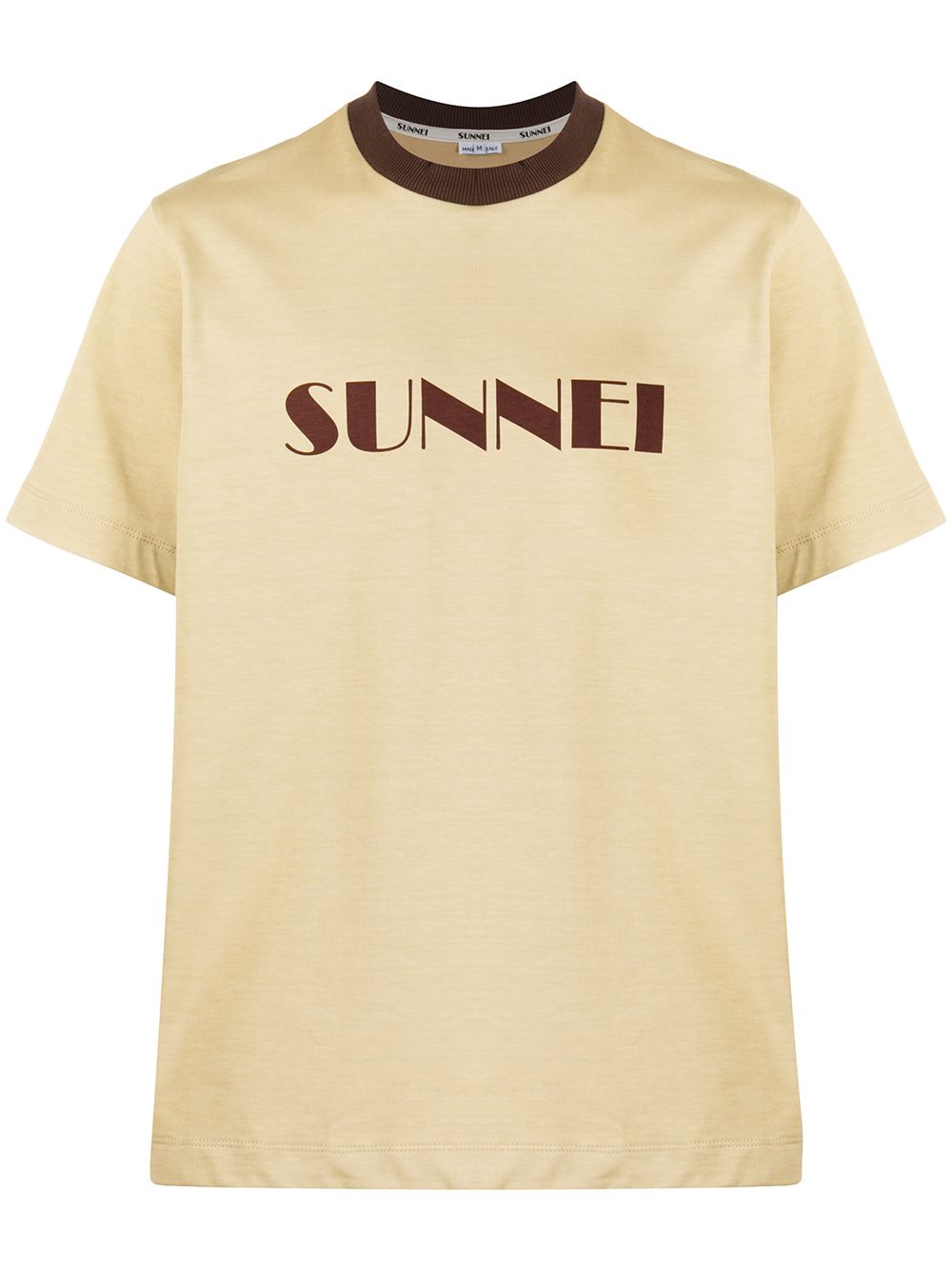 

Sunnei playera boxy con logo estampado - Neutro