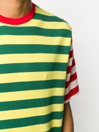 colour-block stripe T-shirt展示图