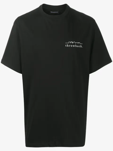 Throwback. logo-print boxy T-shirt