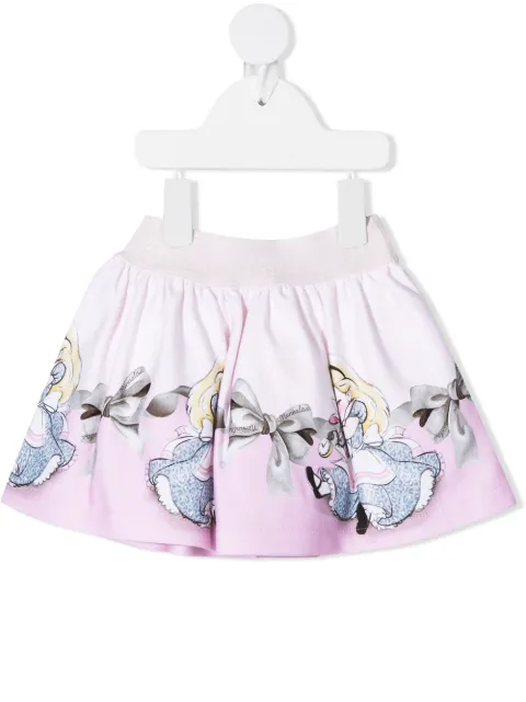 Monnalisa disney print skirt