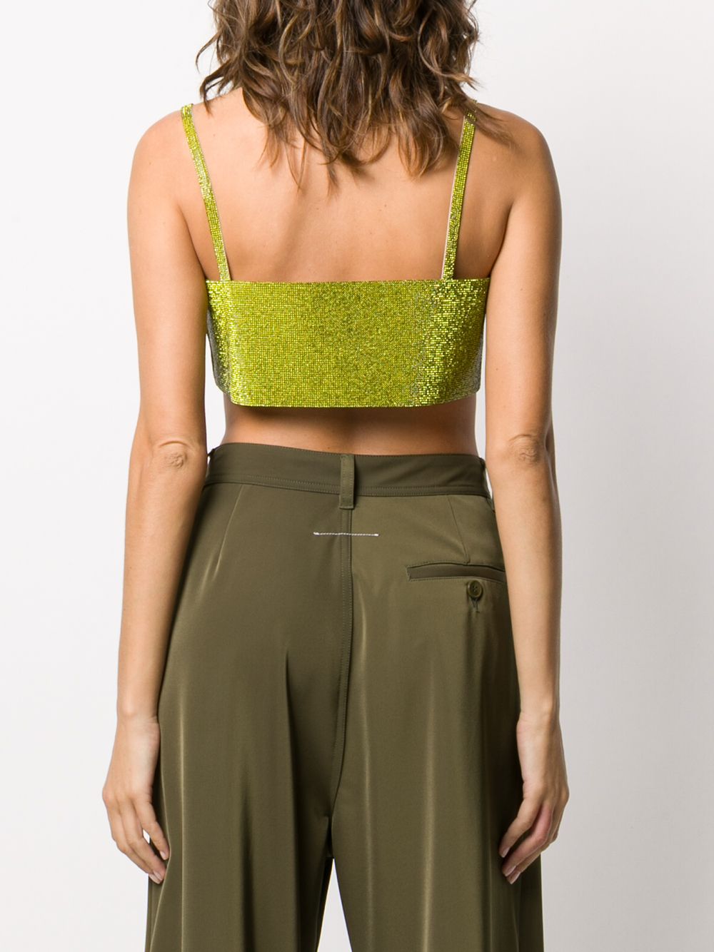 фото Nuè charlotte silk cropped top