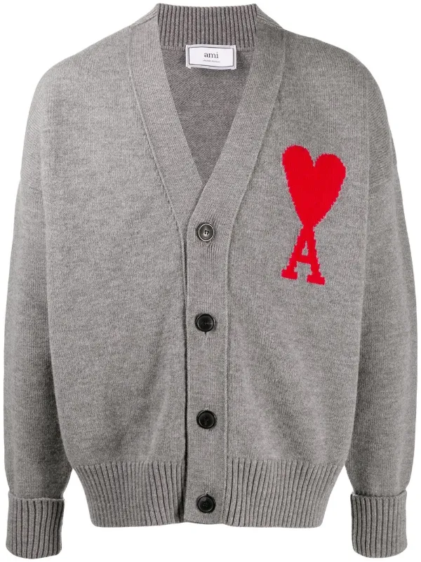 ami paris cardigan