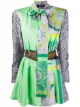 Image 1 of Versace Barocco Patchwork print mini dress