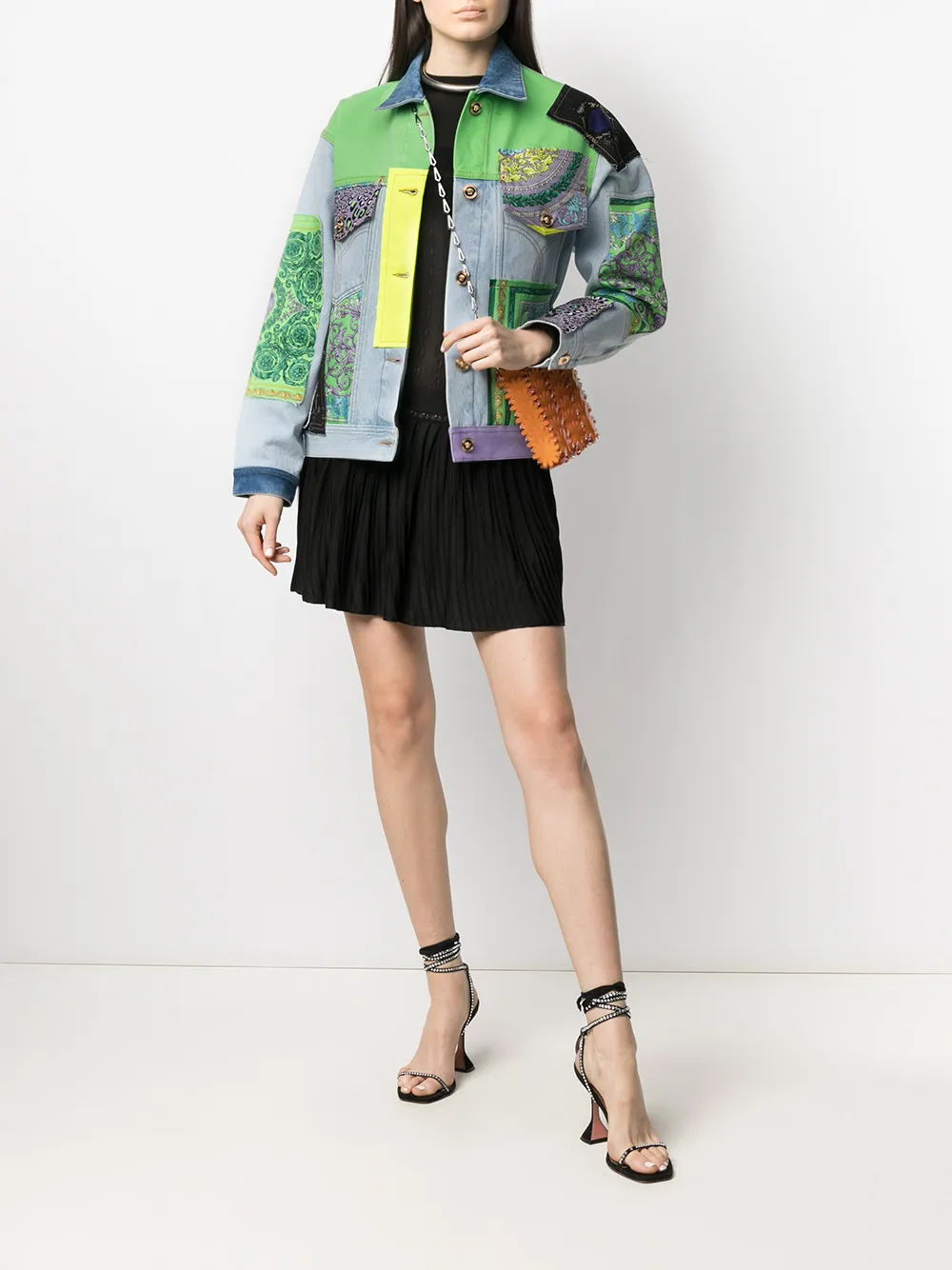 Versace Patchwork Denim Jacket - Farfetch