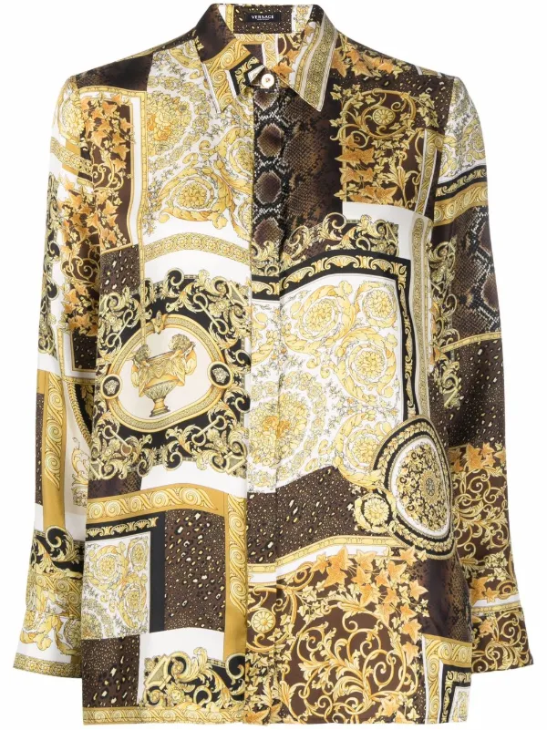 versace silk shirt for sale