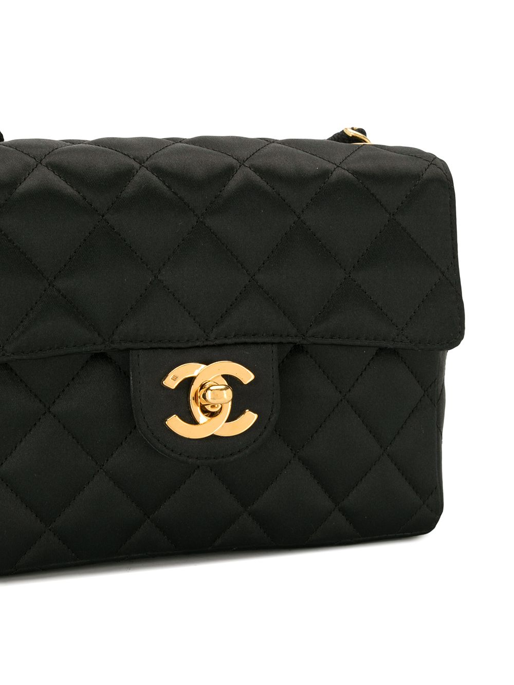 фото Chanel pre-owned стеганая сумка на плечо 1990-х годов с логотипом сс