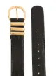 KHAITE Bella polished buckle belt