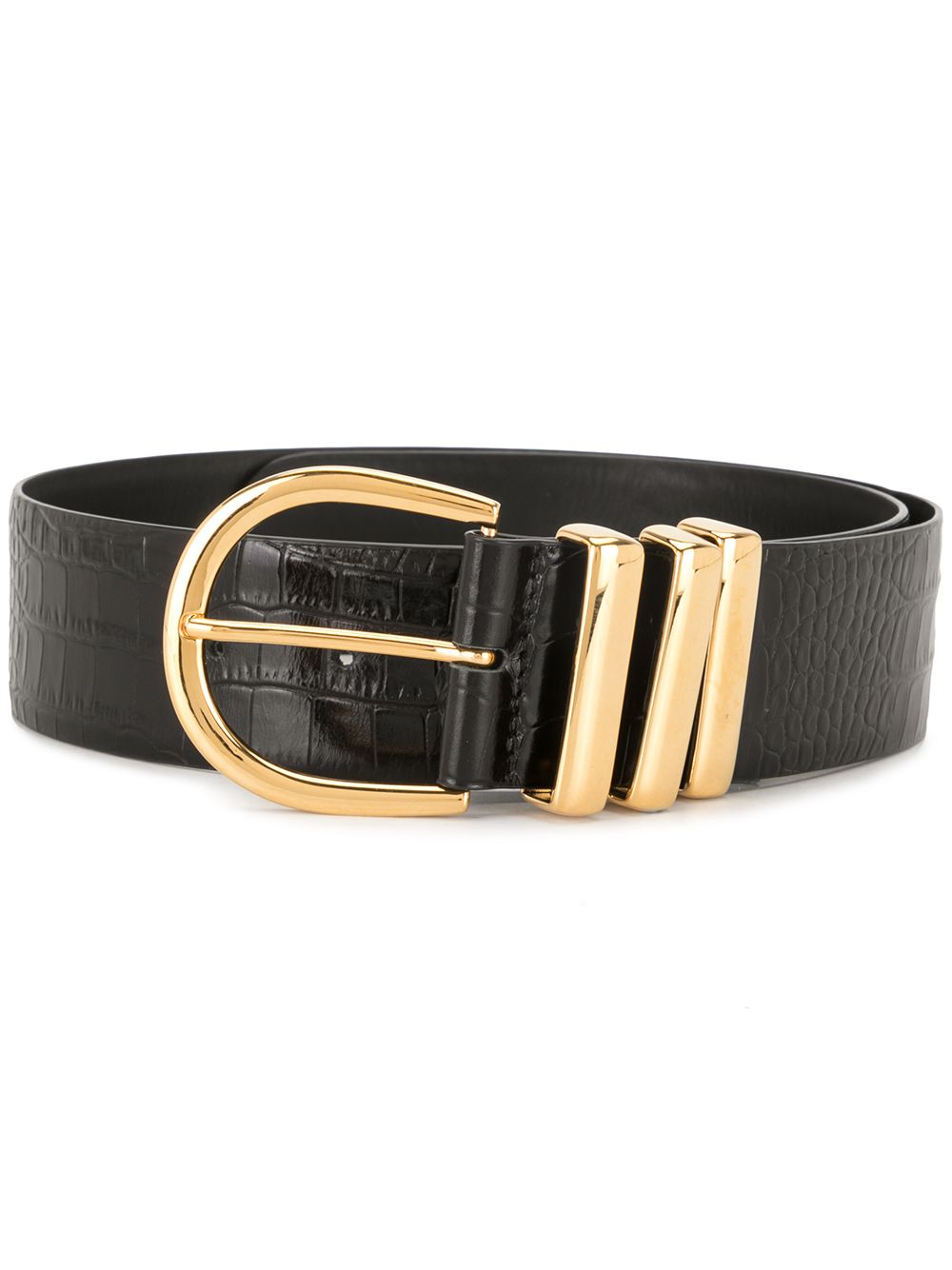 Bella polished buckle belt