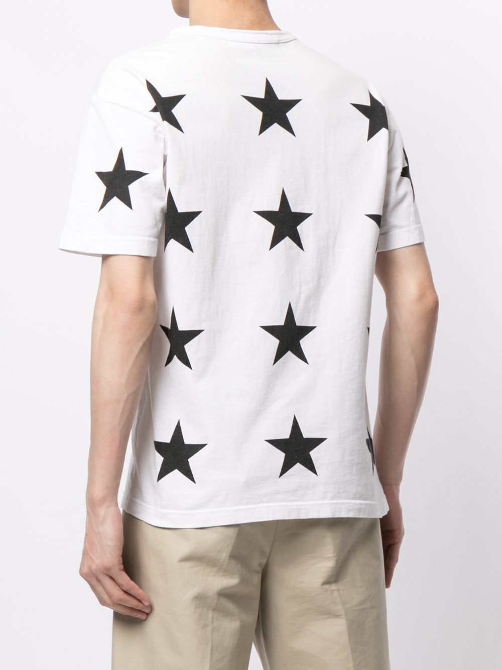 Pre-owned Junya Watanabe 2003 Stars Print T-shirt In White