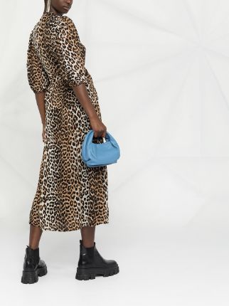 leopard-print wrap top展示图