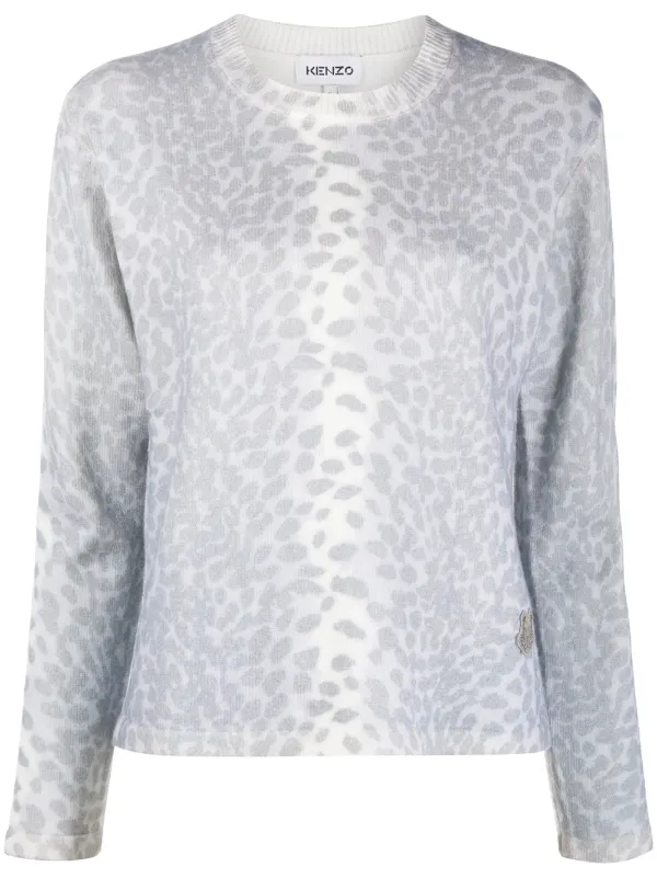 cheetah print jumper