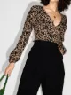 Image 2 of Reformation animal print V-neck blouse