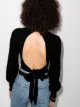 Reformation ribbed open back jumper