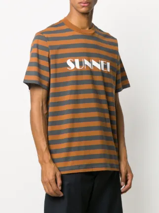 logo striped T-shirt展示图