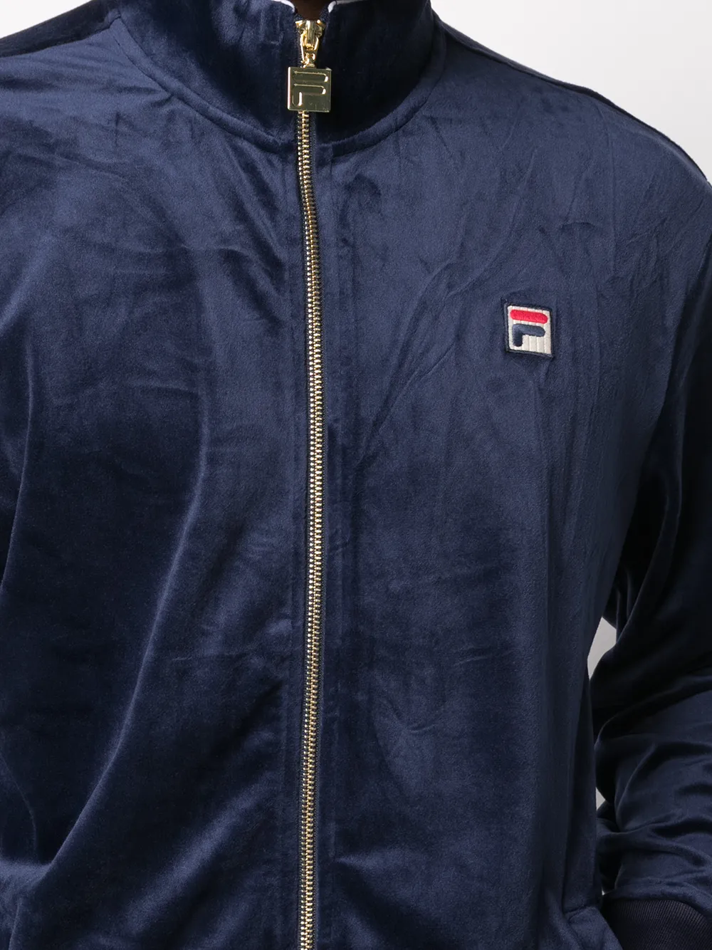 Fila Fluwelen trainingsjack Blauw
