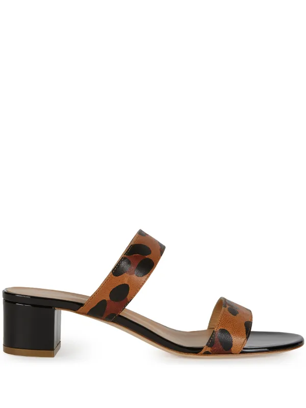 giuseppe zanotti leopard bow slide sandals