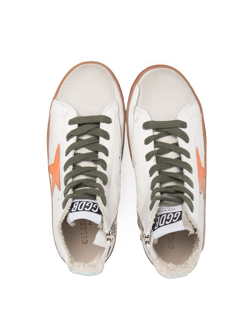 фото Golden goose kids высокие кеды superstar