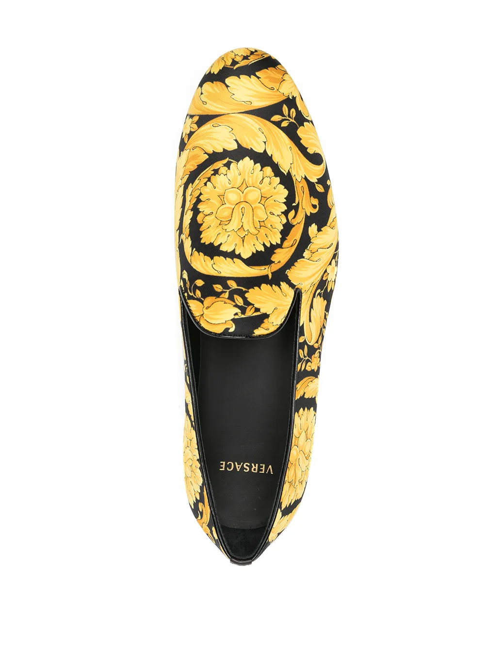 versace barocco print slipper