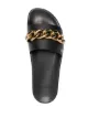 Versace Medusa chain leather slides