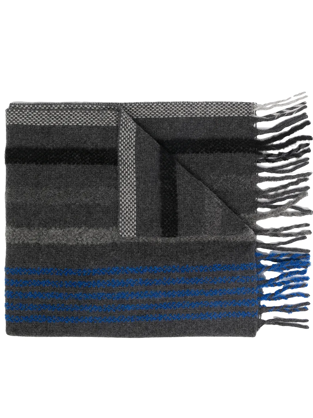 Image 1 of PAUL SMITH stripe fringe scarf