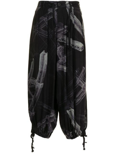 Owned Yohji Yamamoto Pants for Men - Pre - Floral Beaded Tulle 