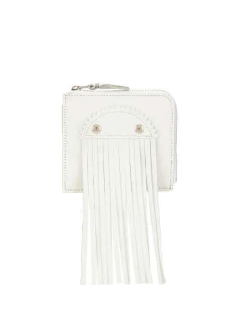 Comme Des Garçons Wallet fringe-detail leather wallet
