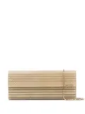 Jimmy Choo Sweetie lizard-effect clutch bag - Neutrals