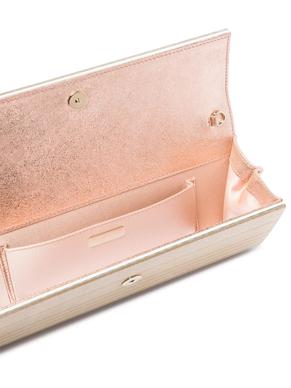 Jimmy Choo Sweetie clutch met hagedissenhuid-effect Beige