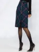Saint Laurent knee-length tartan skirt