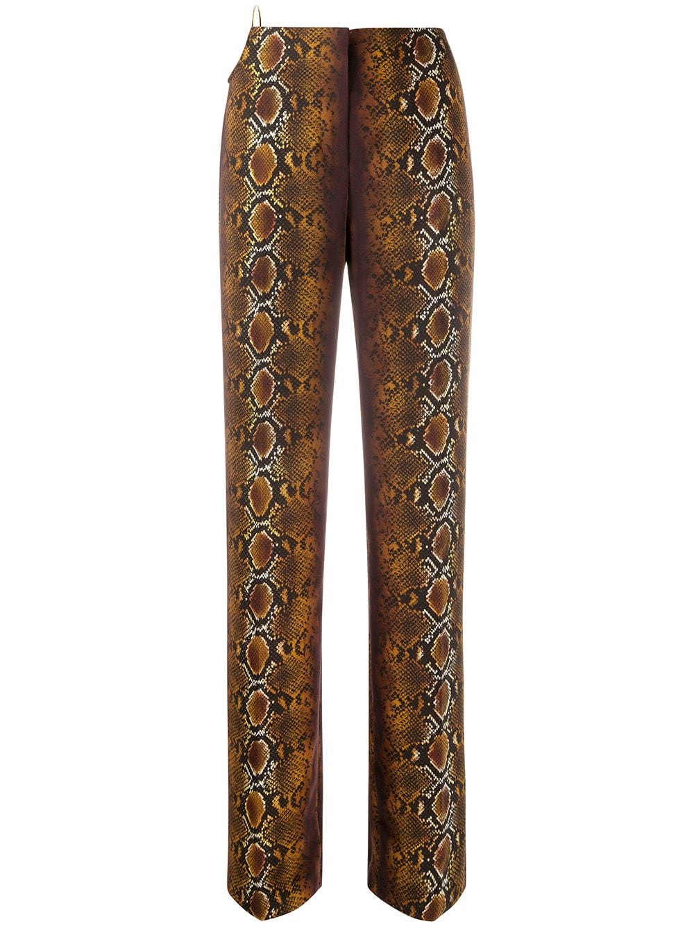 фото Versace брюки со змеиным принтом и кольцами