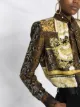 Versace printed pussy-bow blouse