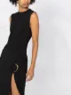 Versace O-ring sleeveless dress