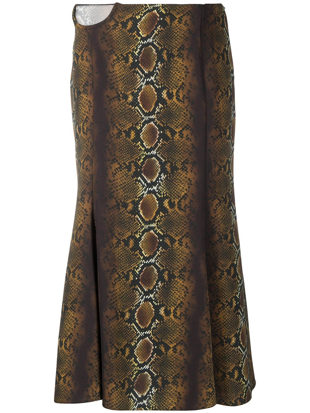фото Versace юбка миди со змеиным принтом