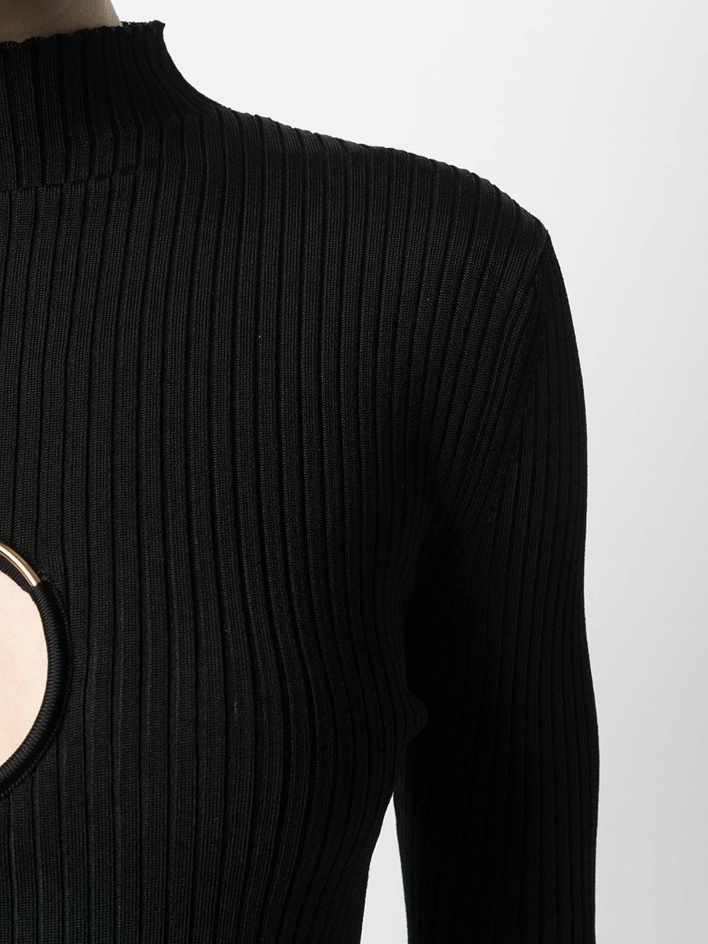 фото Versace джемпер в рубчик с вырезом