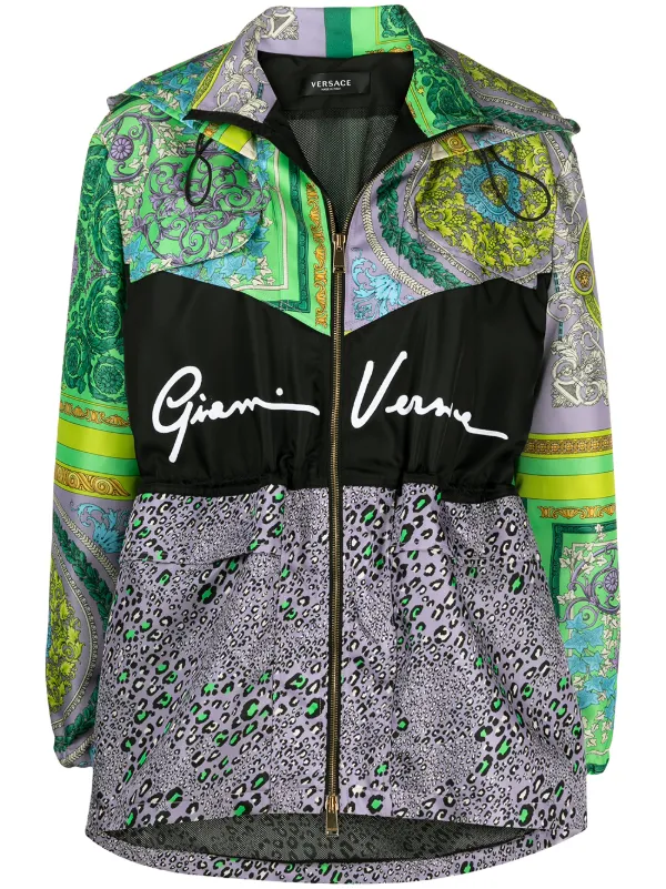 versace hooded jacket
